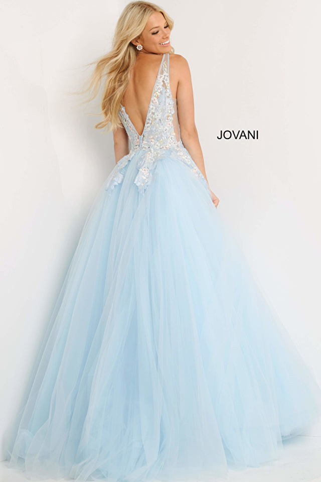 Jovani Blue Tulle Prom Dress – Styles By Erica