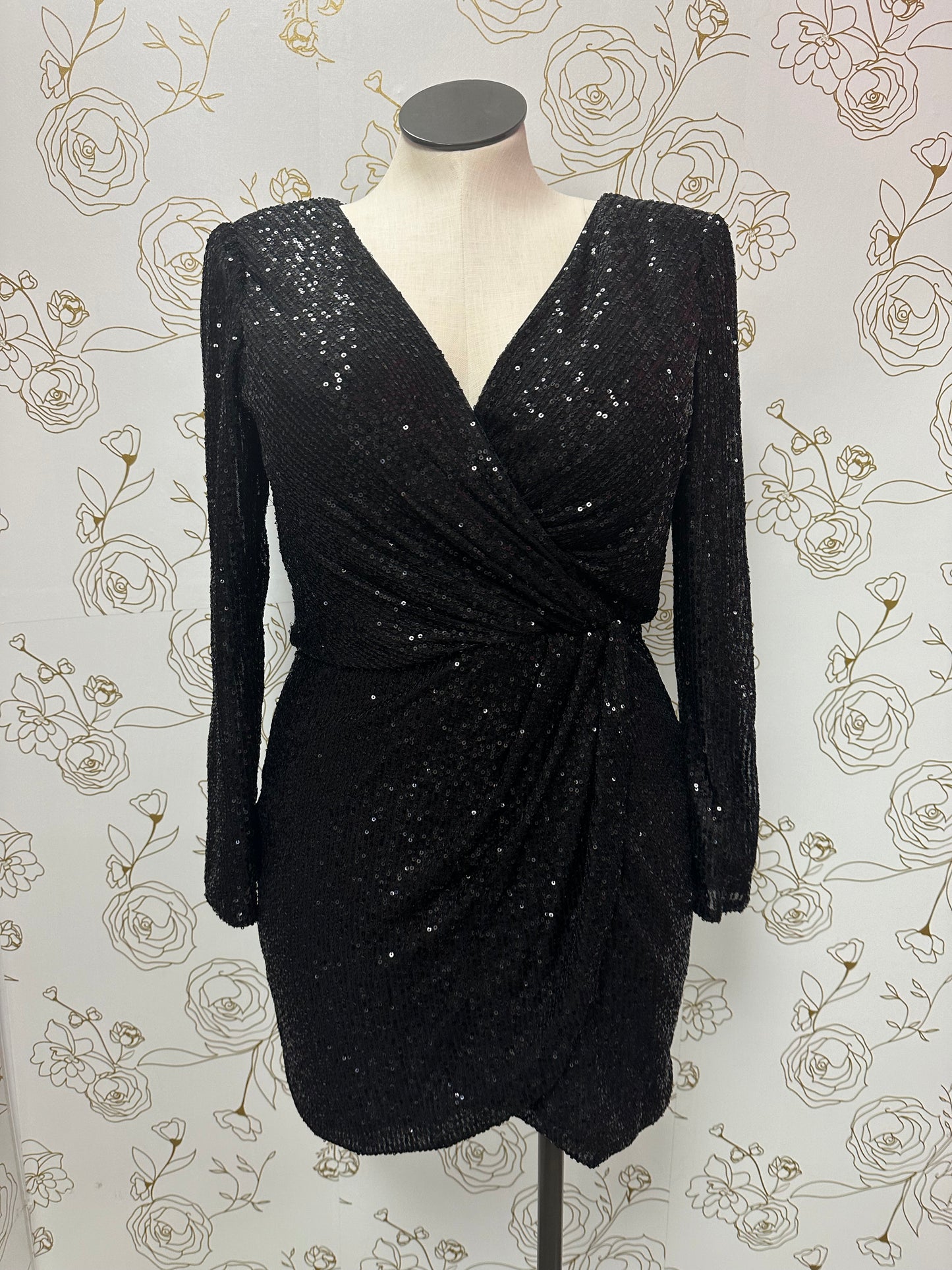 Long Sleeve Sequin Formal Dress XXXL Long Sleeve Sequin Formal Dress XXXL