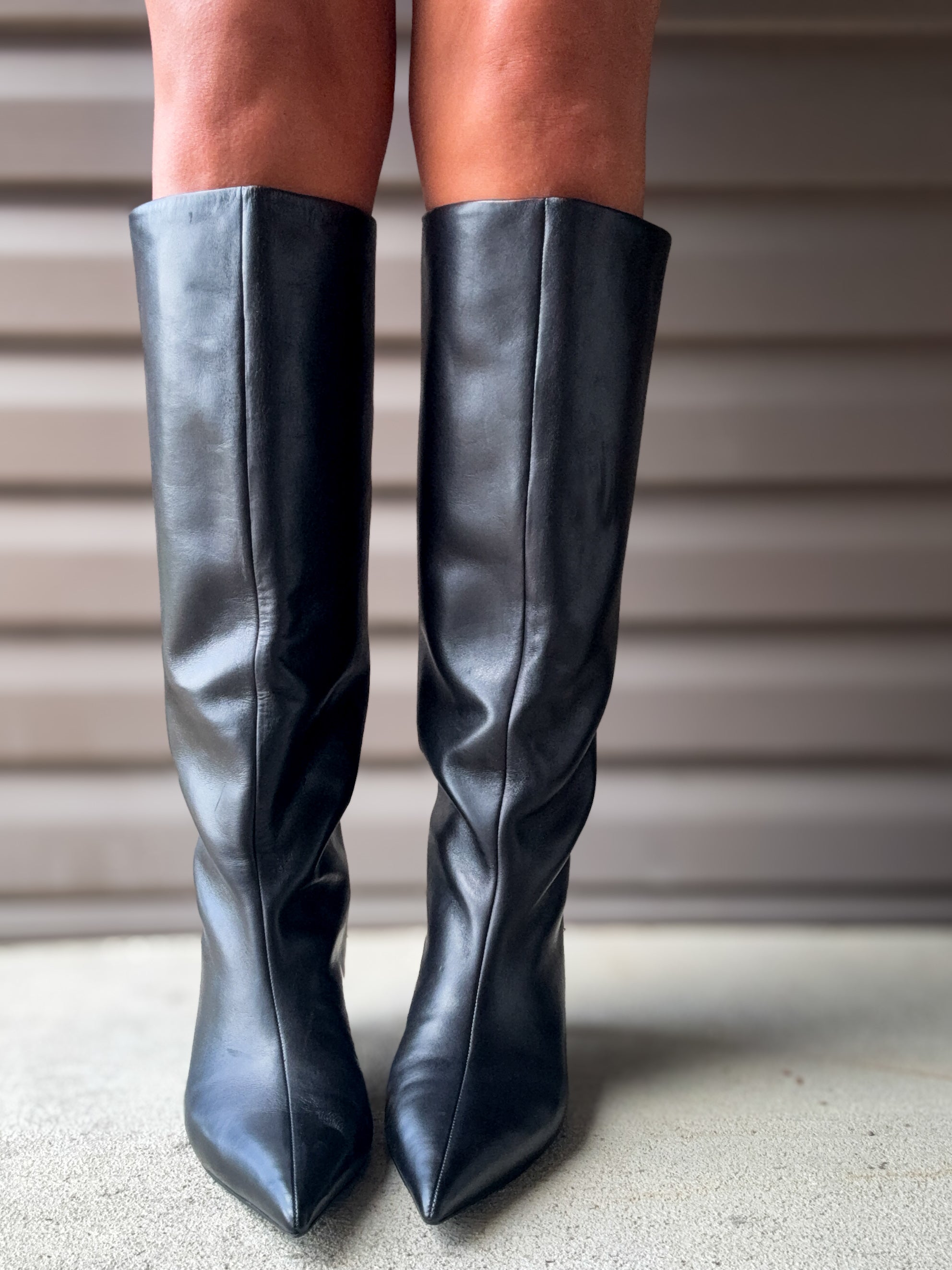 Free People Kiki Kitten Heel Boot (Black leather) – Styles By Erica