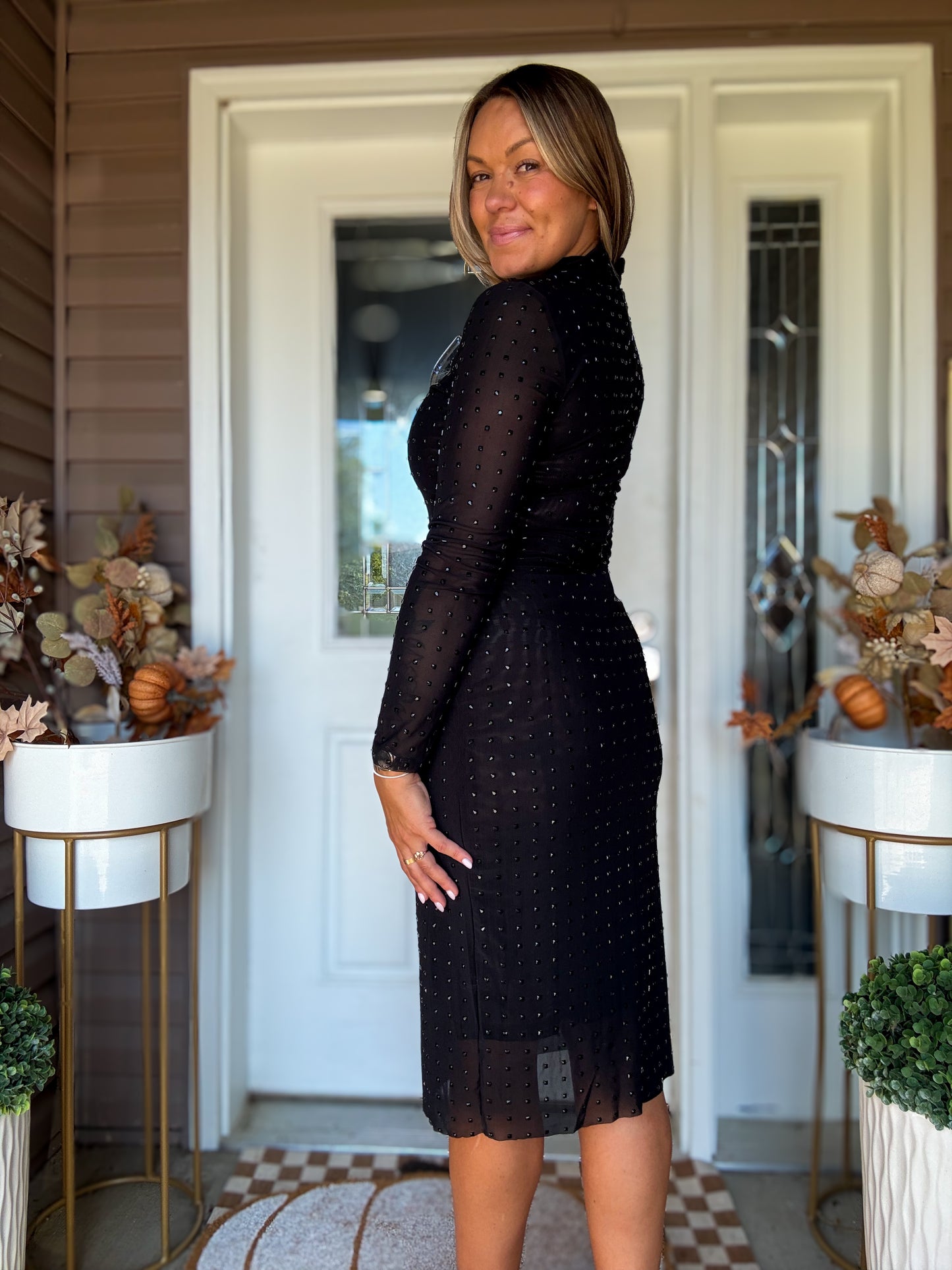 Steve Madden Krista Midi Dress - Black