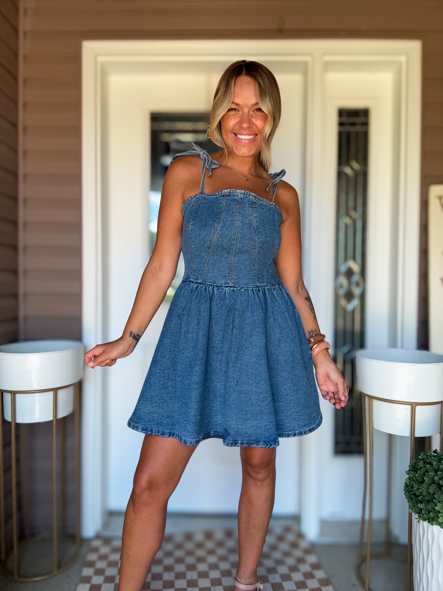 Steve Madden Women's Meaghan Dress - Denim - Size XS