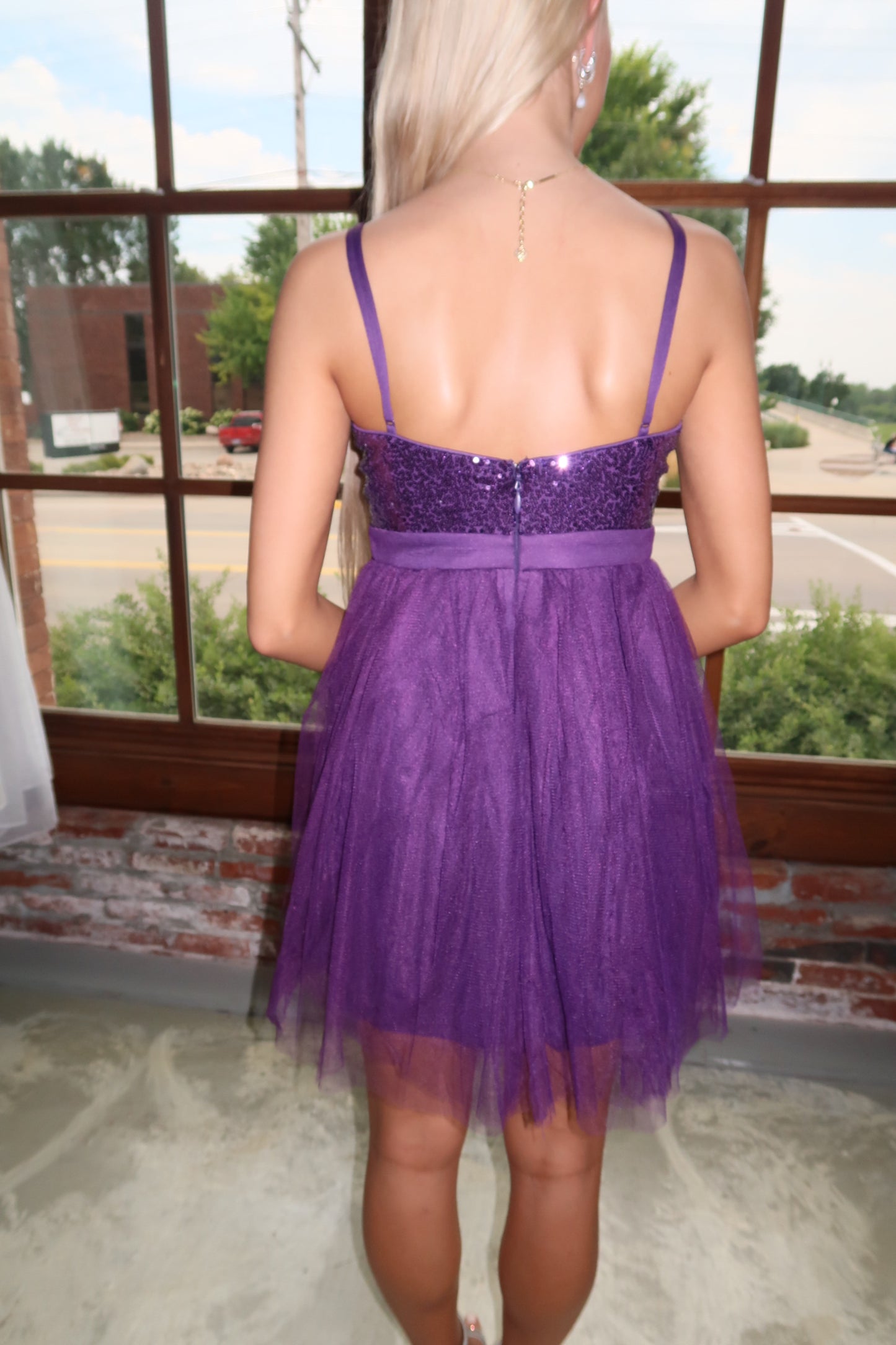 eggplant party dress V-Neck Velvet Party Dress in Eggplant Rebel and Blush