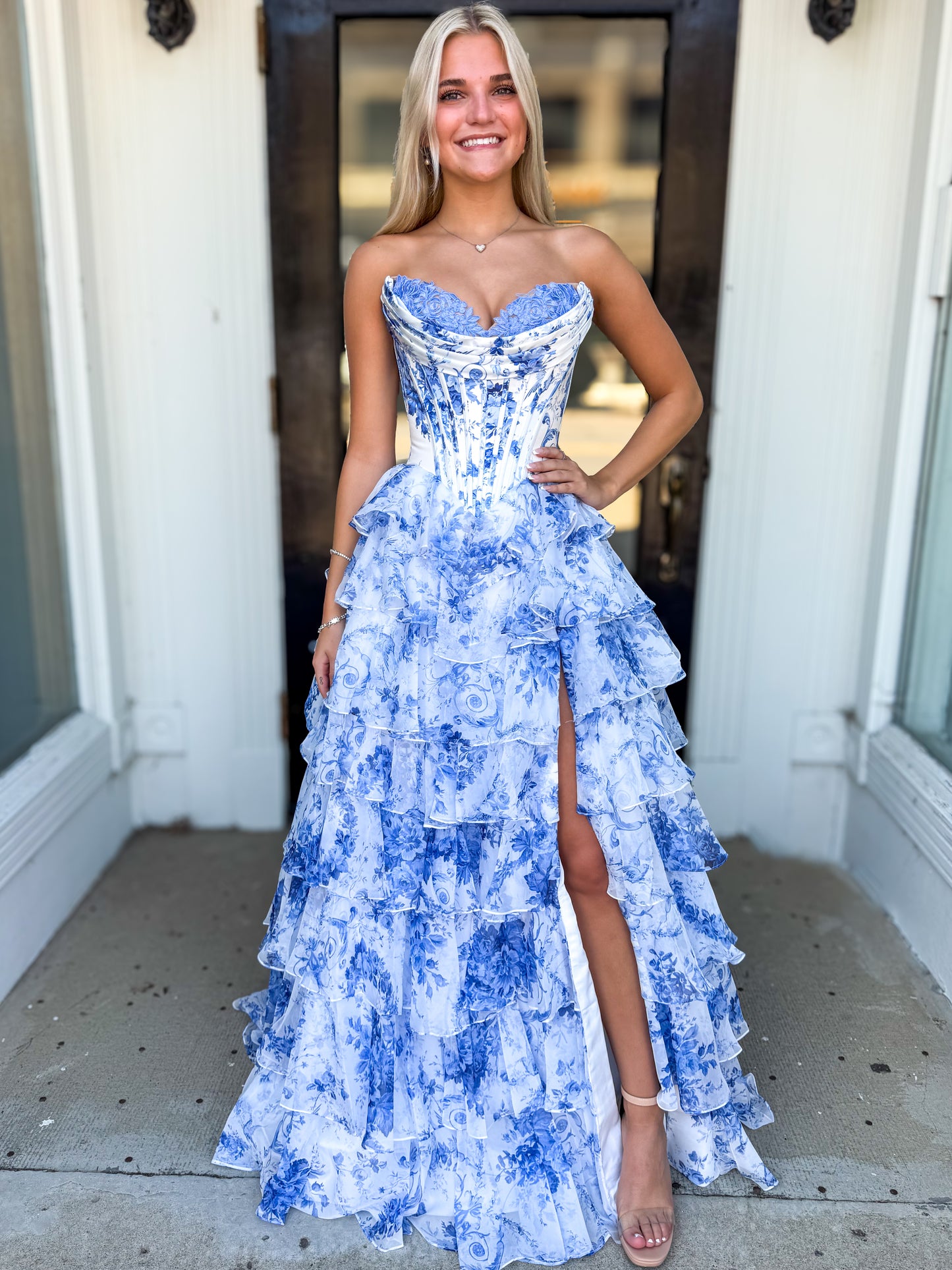 Dress 57250 How Much Do Sherri Hill Dresses Cost Sherri Hill Size Blue And White Floral Dress 57250 How Much Do Sherri Hill Dresses Cost Sherri Hill Size Blue And White Floral