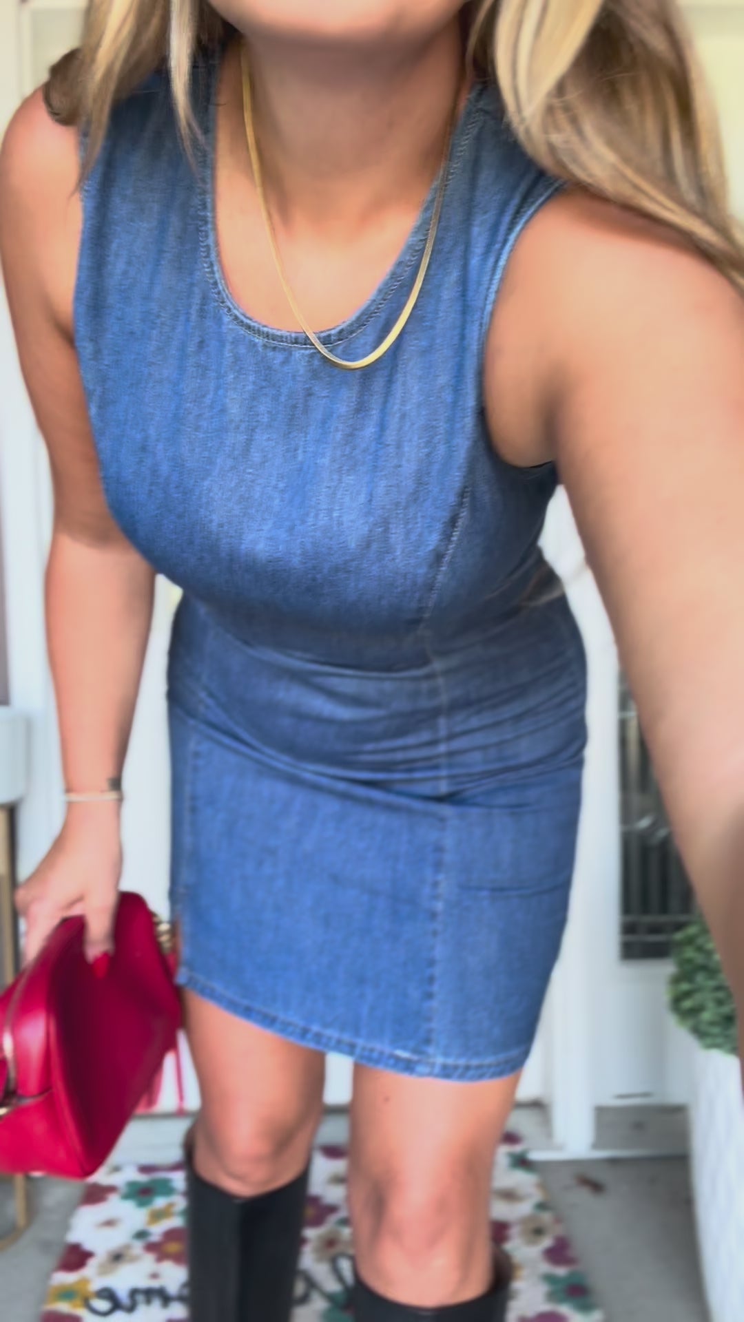 Timeless Denim Shift Dress