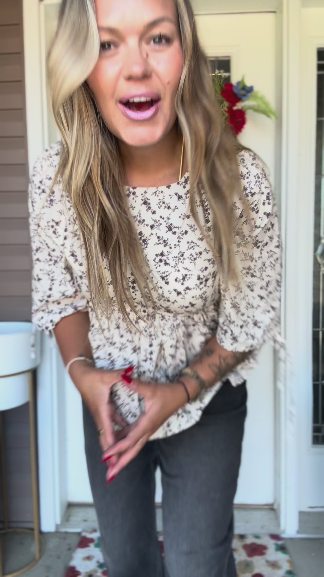 Bloom & Tie Peplum Top
