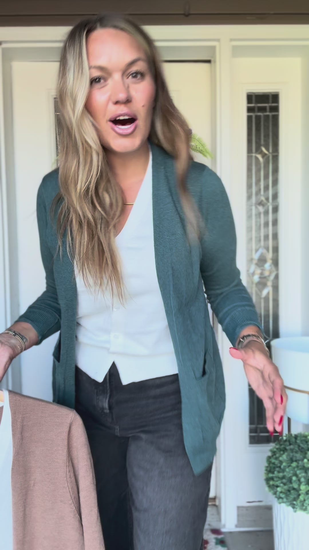 Staccato Double Take Layered Cardigan