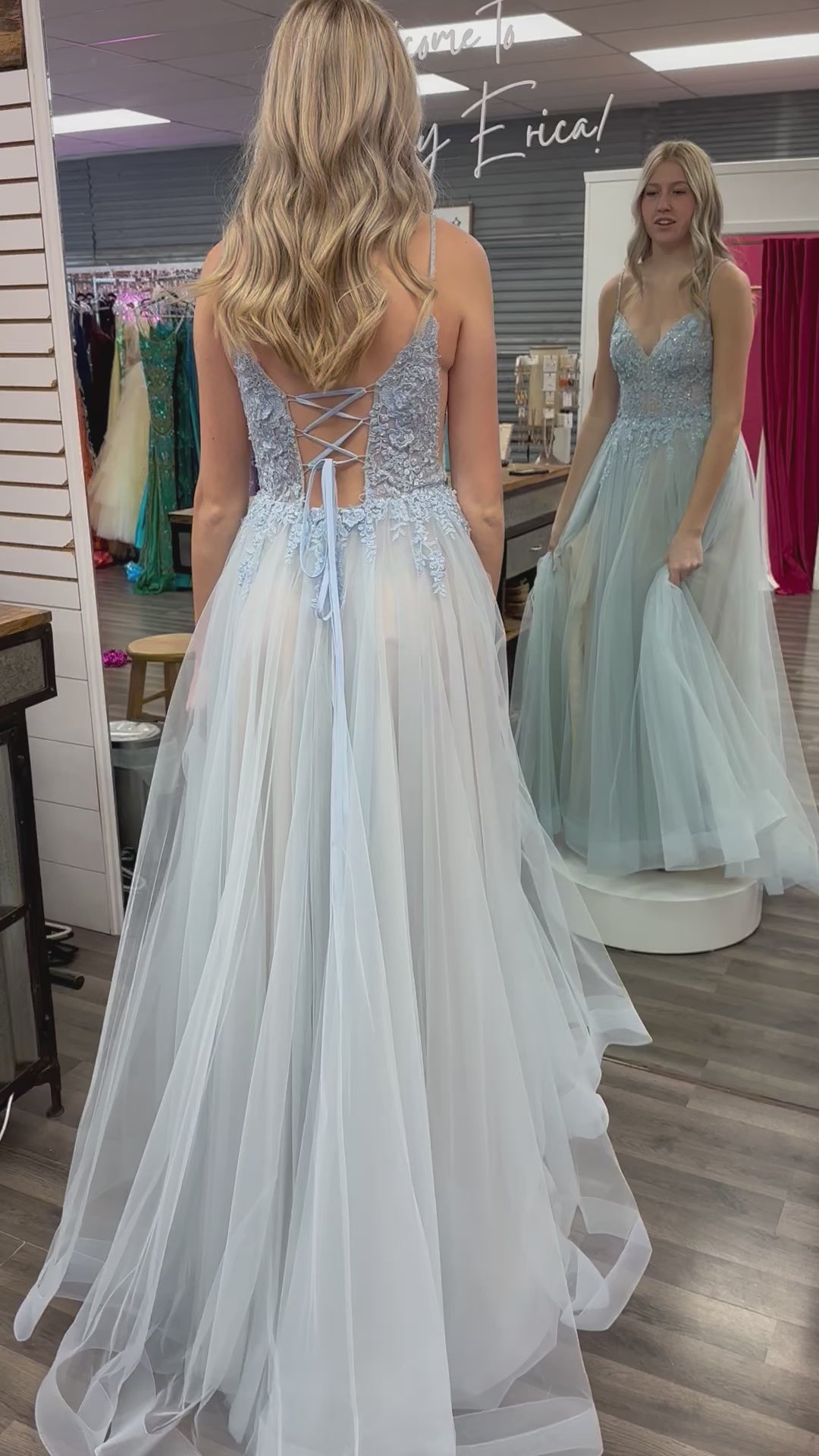 Sherri Hill Tulle A-Line 55998