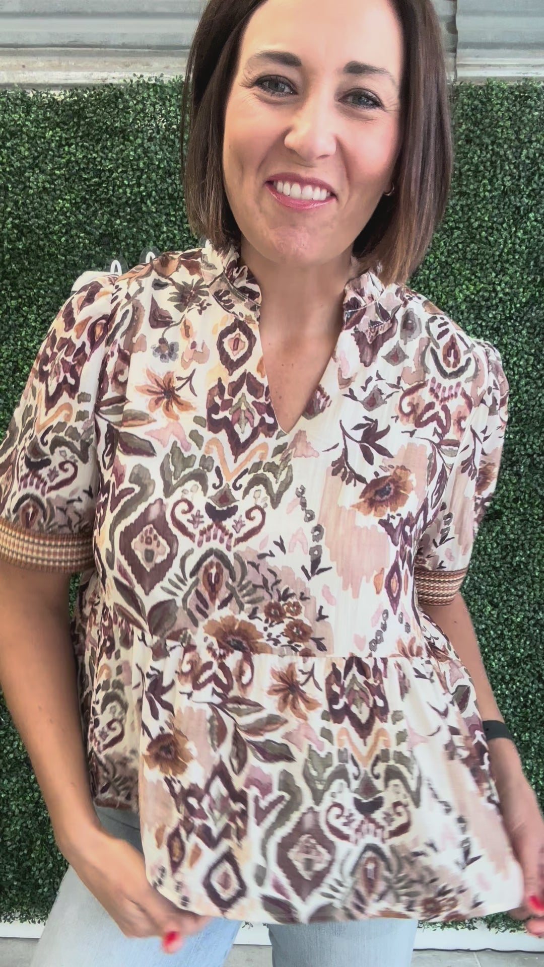 Autumn Chic Peplum Top