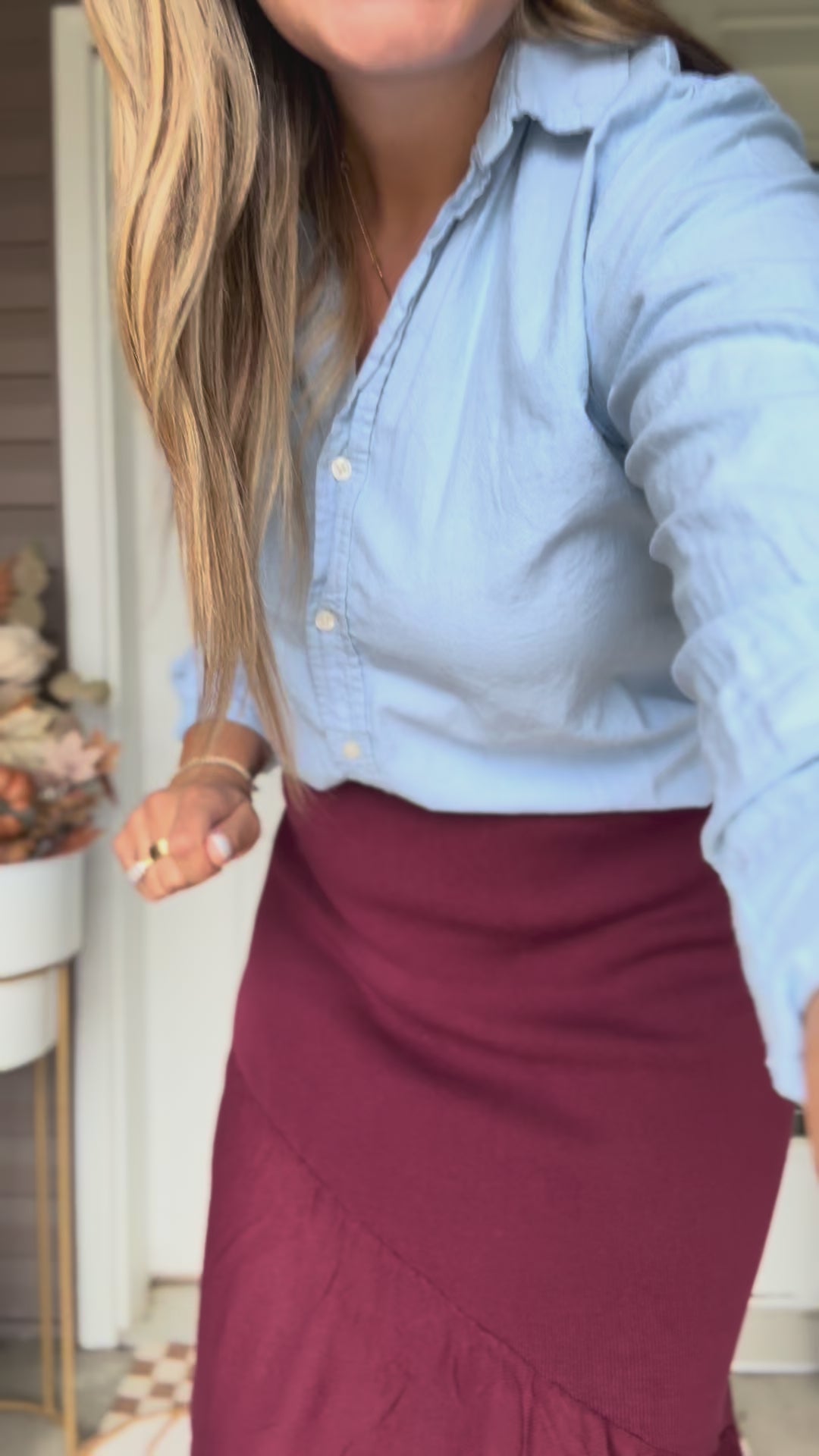 Steve Madden Aneira Skirt-Wine
